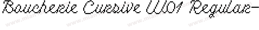 Boucherie Cursive W01 Regular字体转换